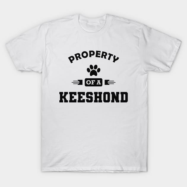 Keeshond dog - Property of a keeshond T-Shirt by KC Happy Shop